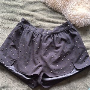 Studded black Women's Shorts